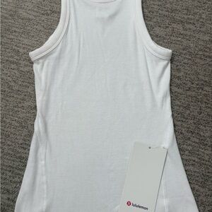 lululemon athletica Classic White Tank Top